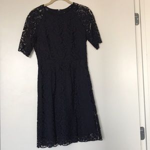 Navy blue lace Madewell dress